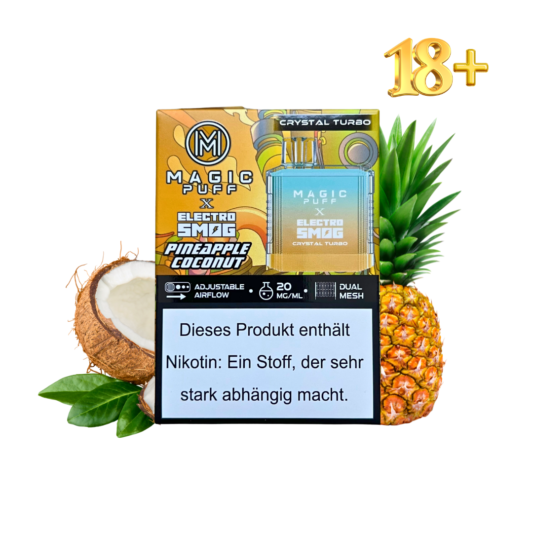 Magic Puff x Electro Smog Crystal Turbo Pineapple Coconut