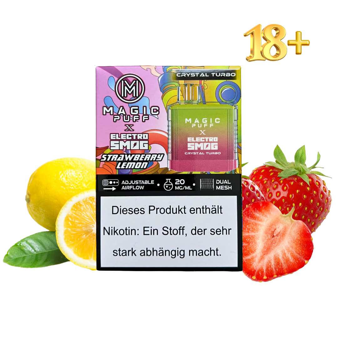 Magic Puff Crystal Turbo Strawberry Lemon