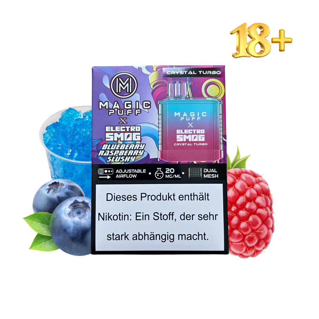 Magic Puff Crystal Turbo Blueberry Raspberry Slush
