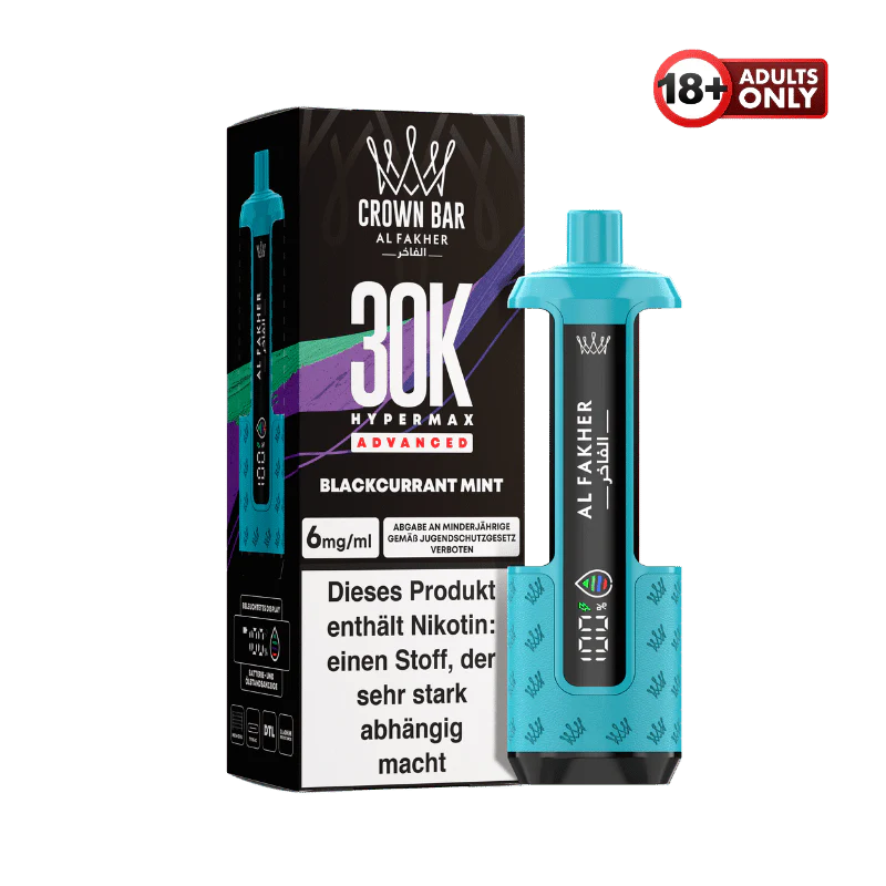 Al Fakher 30k Hypermax Akku Blackcurrant Mint