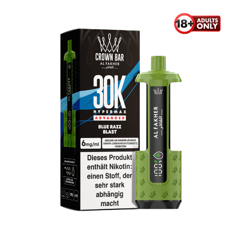 Al Fakher 30k Hypermax Akku Blue Razz Blast