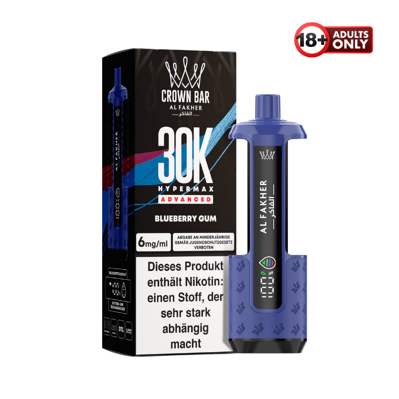 Al Fakher 30k Hypermax Akku Blueberry Gum