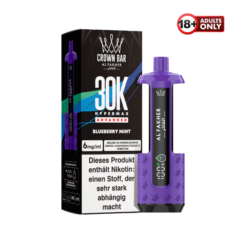 Al Fakher 30k Hypermax Akku Blueberry Mint