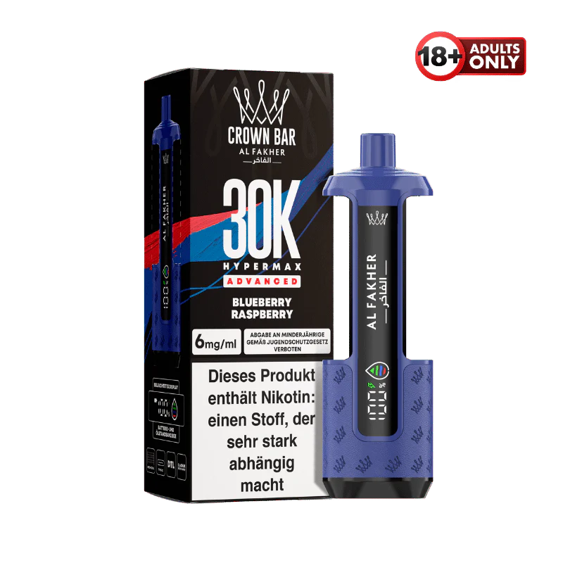 Al Fakher 30k Hypermax Akku Blueberry Raspberry