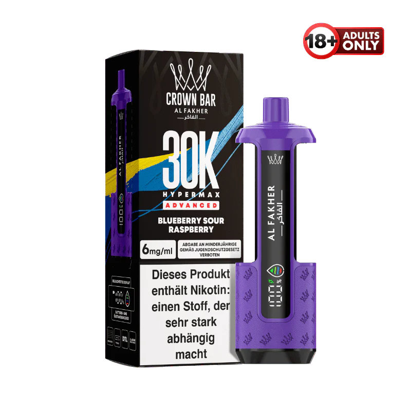 Al Fakher 30k Hypermax Akku Blueberry Sour Raspberry