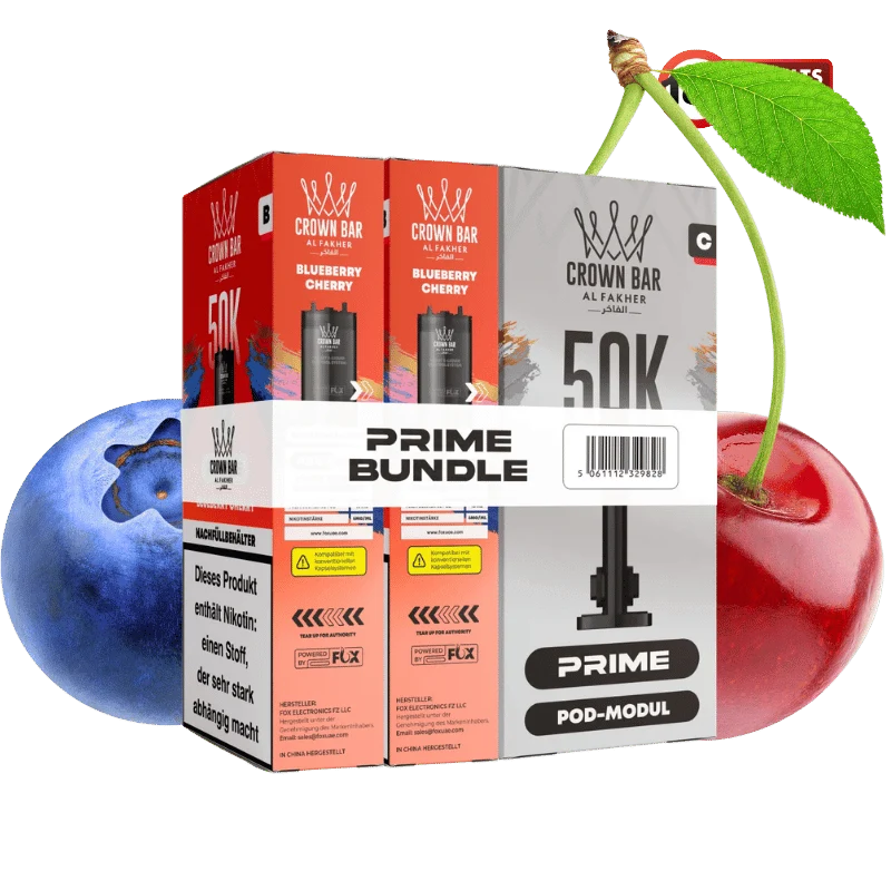 Al Fakher 50k Hypermax Prime Blueberry Cherry Pods