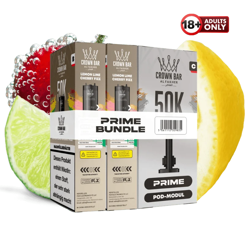 Al Fakher 50k Hypermax Prime Lemon Lime Cherry Fizz Pods