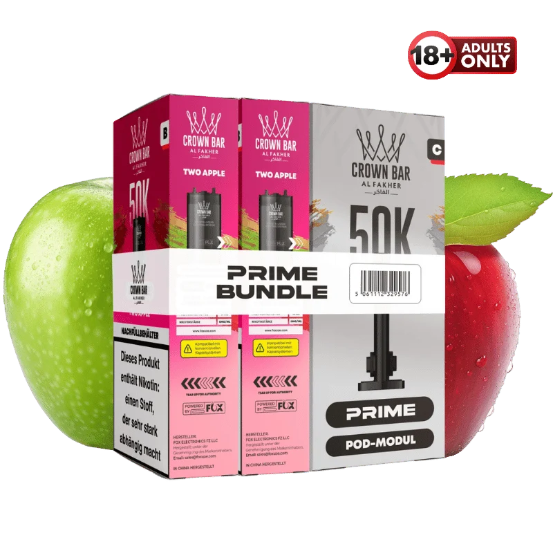 Al Fakher 50k Hypermax Prime Two Apple Pods