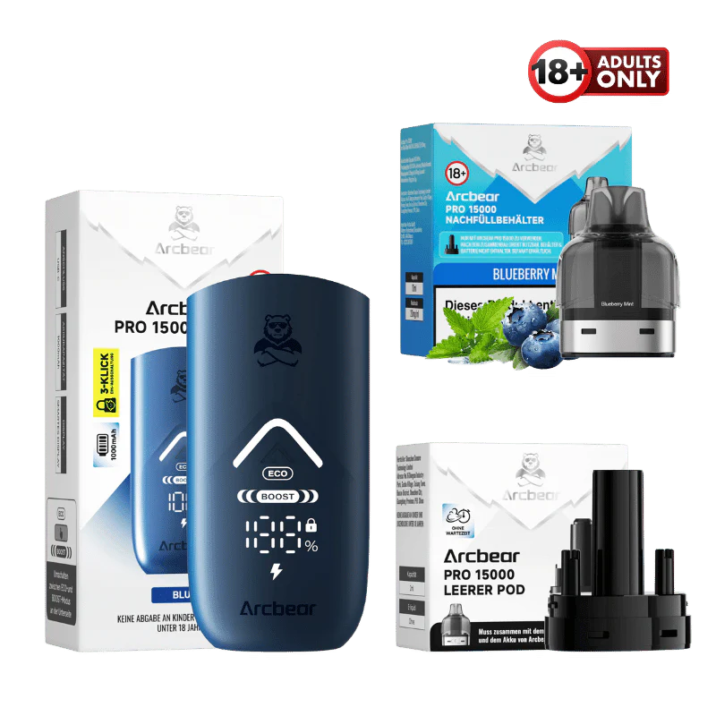 Arcbear Pro 15000 Vape Starter Kit Blueberry Mint