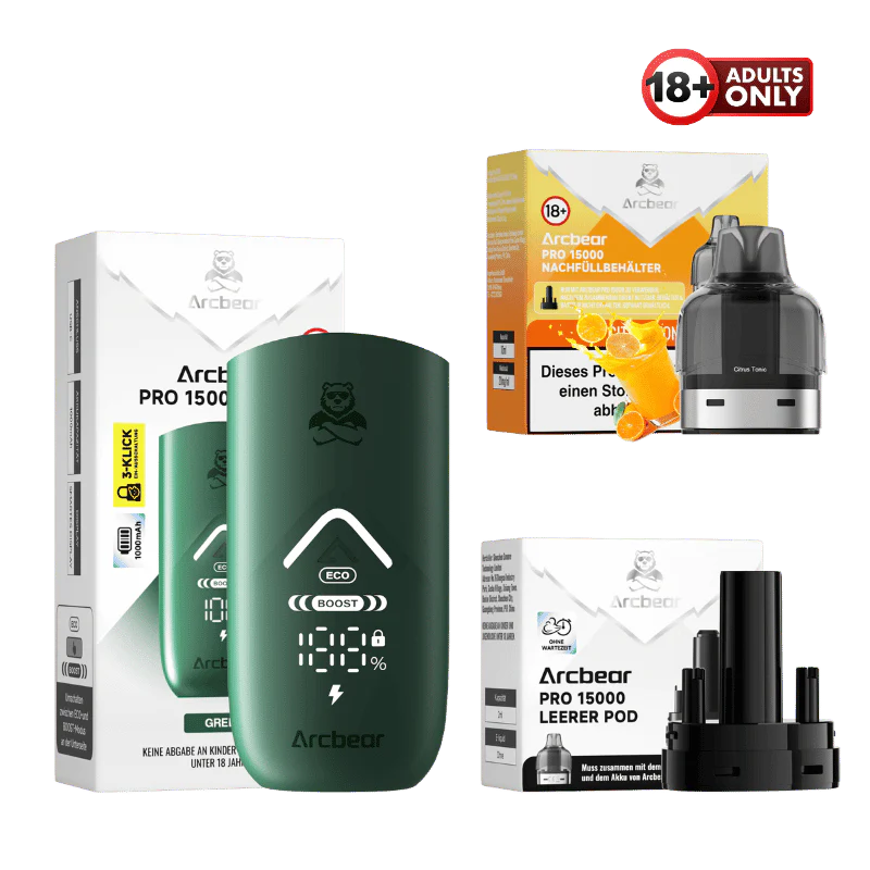 Arcbear Pro 15000 Vape Starter Kit Citrus Tonic
