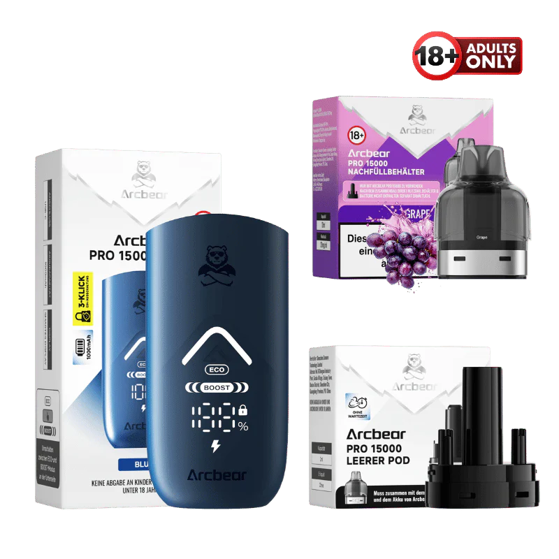 Arcbear Pro 15000 Vape Starter Kit Grape