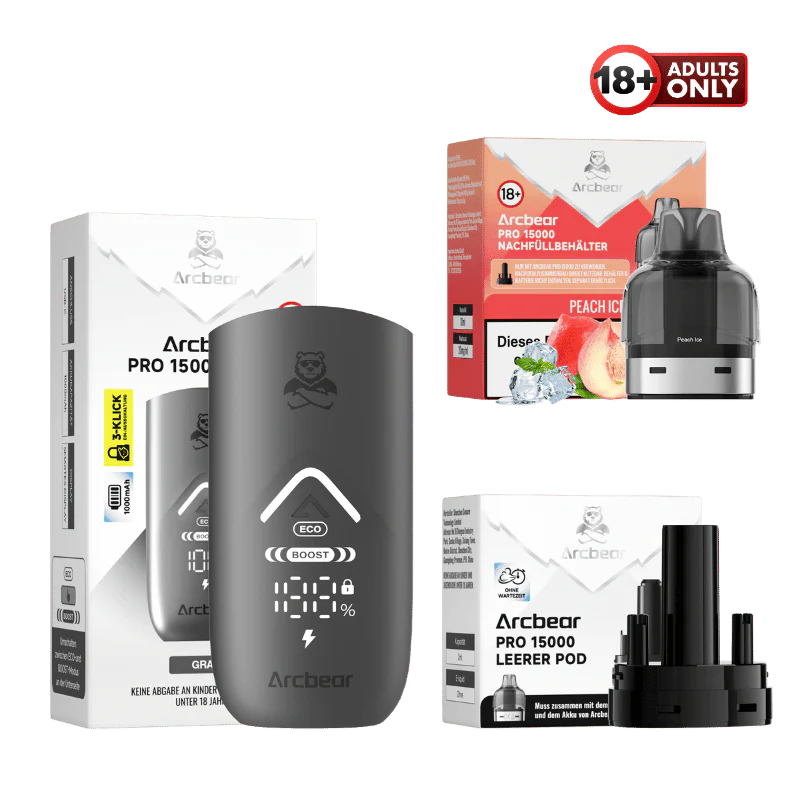 Arcbear Pro 15000 Vape Starter Kit Peach Ice