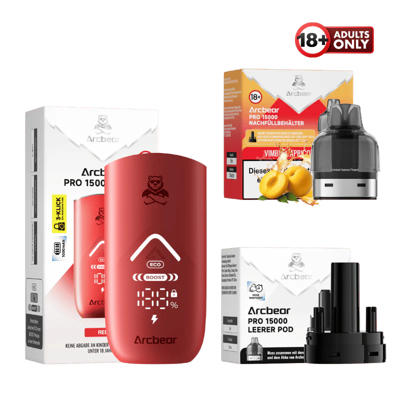 Arcbear Pro 15000 Vape Starter Kit Vimbull Apricot Peach