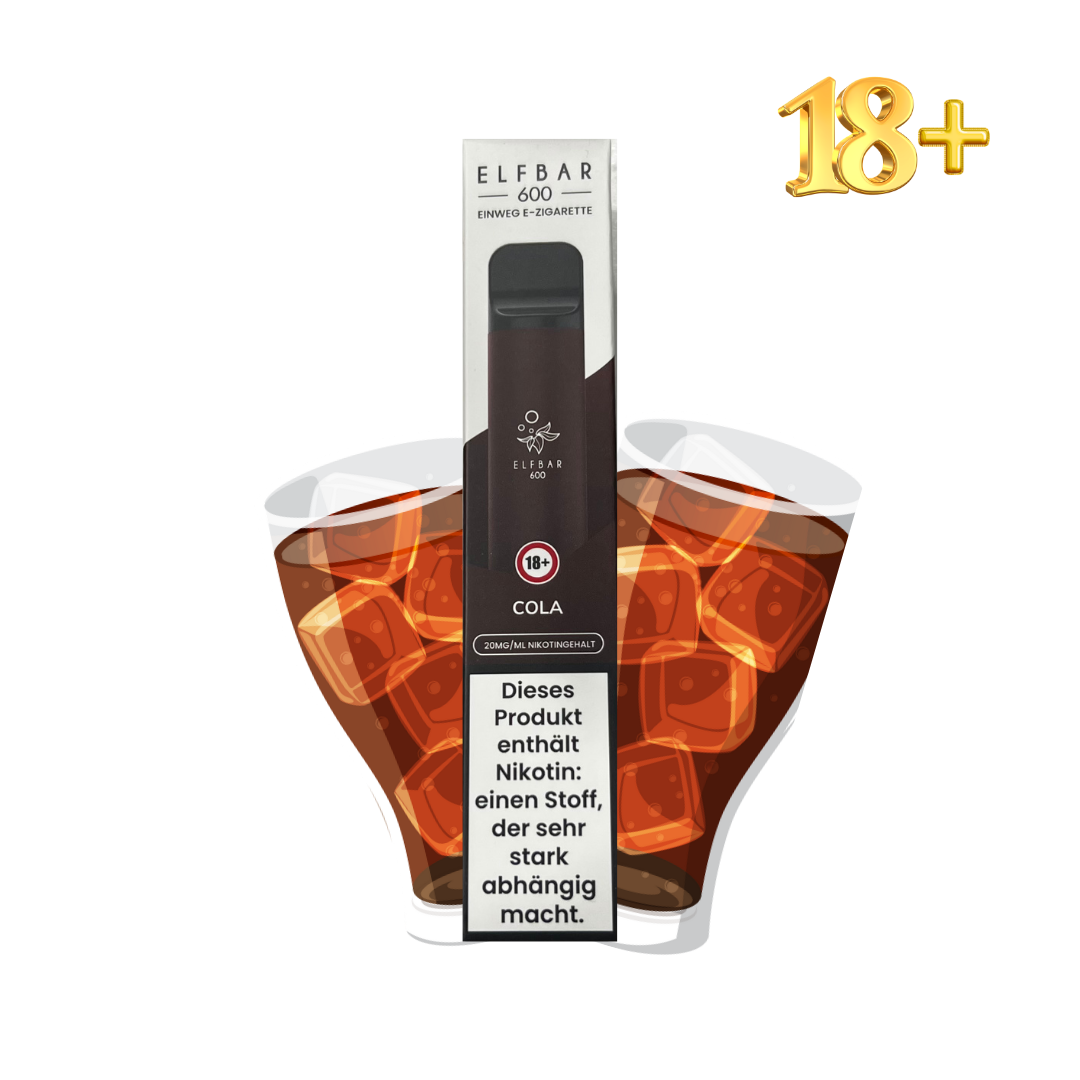 Elfbar 600 Cola Einweg E-Zigarette mit Nikotin