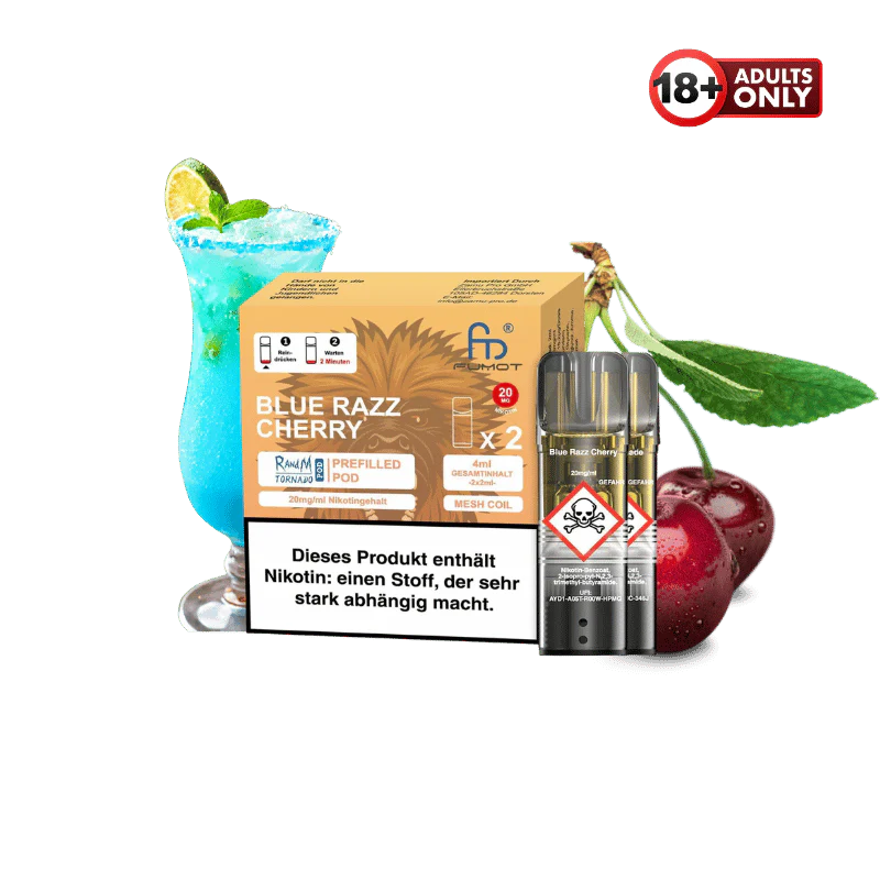 RandM Tornado Pods Blue Razz Cherry by Fumot
