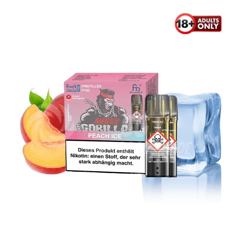 RandM Tornado Pods  Peach Ice by Fumot