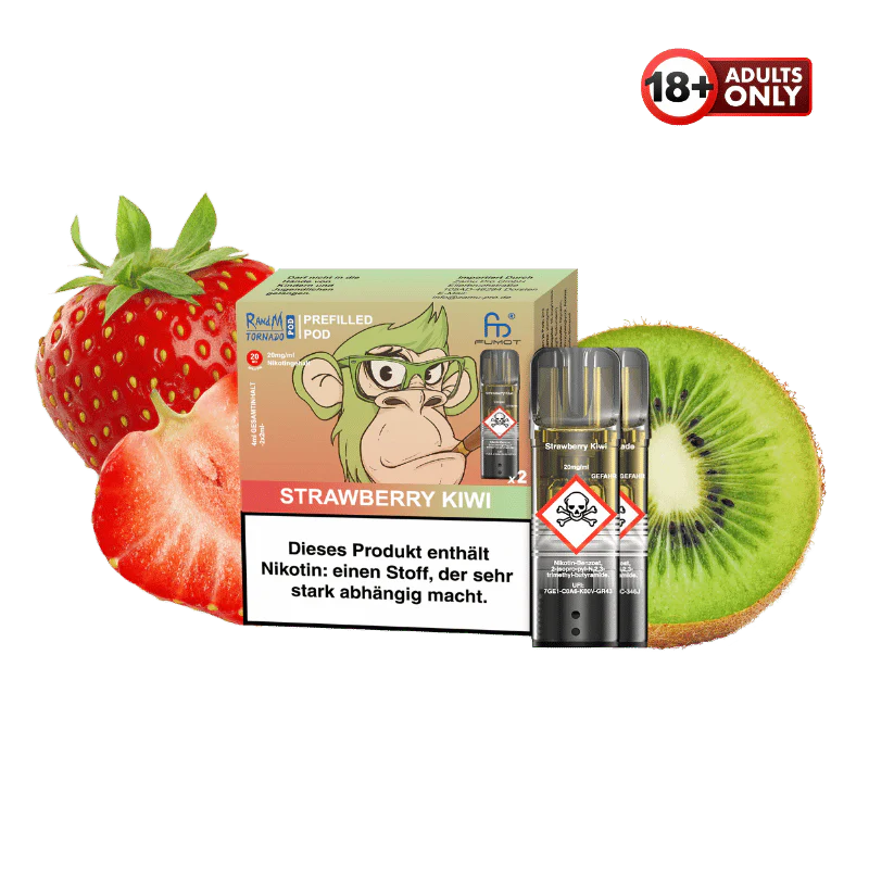 RandM Tornado Pods Strawberry Kiwi by Fumot