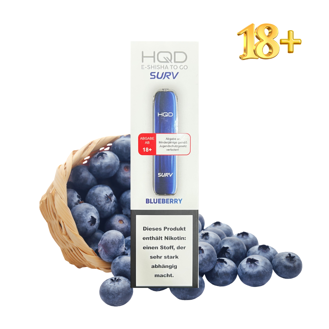 HQD Surv Blueberry Einweg E-Zigarette mit Nikotin