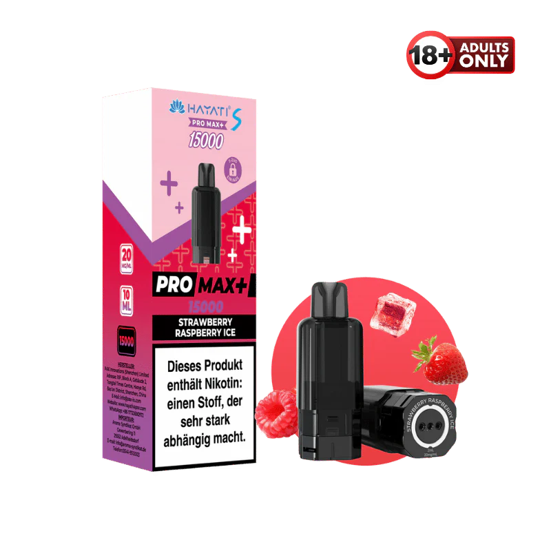 Hayati Pro Max+ 15000 Pod Strawberry Raspberry Ice