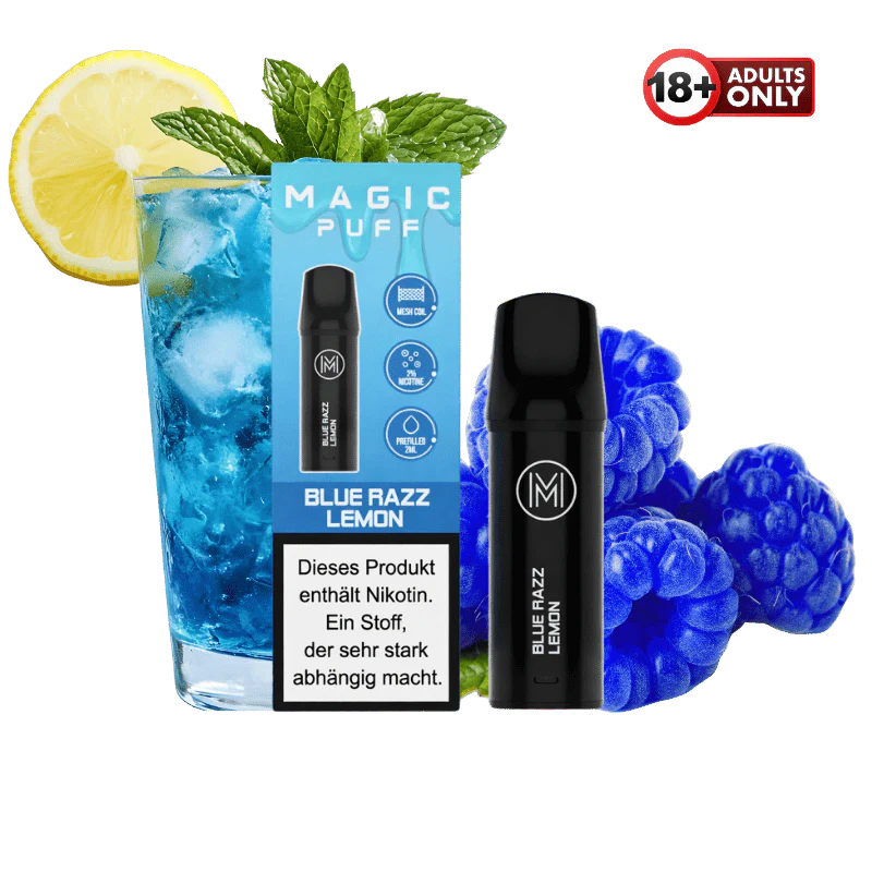1 Magic Puff Blue Razz Lemon Pod