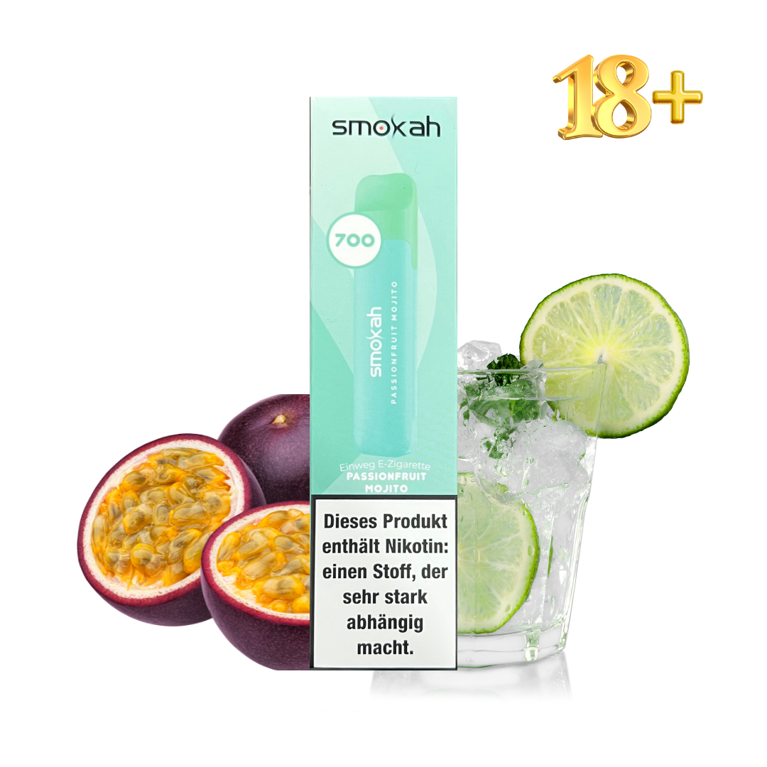 Smokah 700 Passion Fruit Mojito Einweg E-Zigarette mit Nikotin