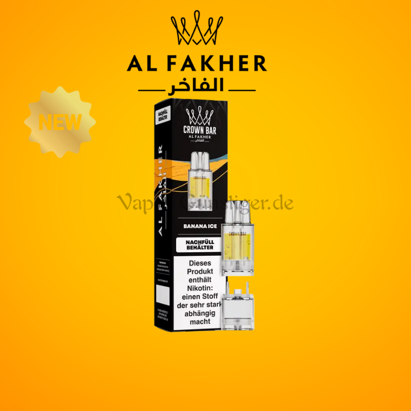 Al Fakher Crown Bar 12k Banana Ice Pro Max Pod