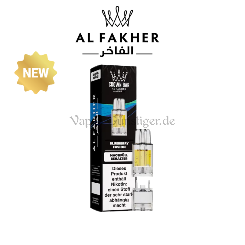 Al Fakher Crown Bar 12k Blueberry Fusion Pro Max Pod