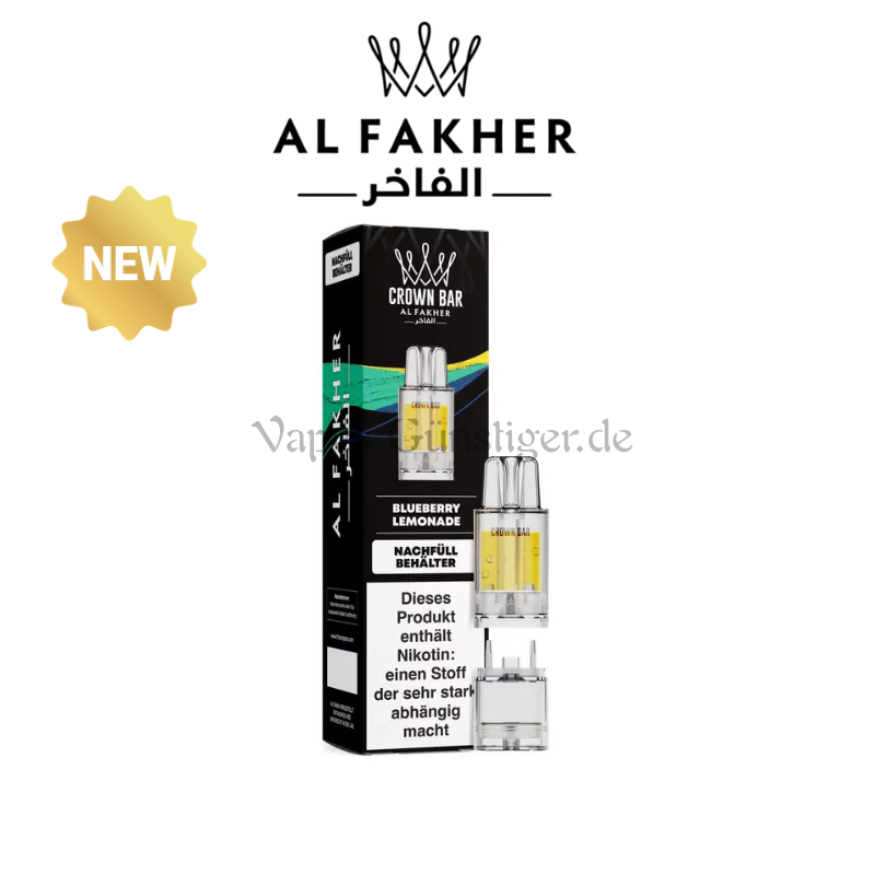 Al Fakher Crown Bar 12k Blueberry Lemonade Pro Max Pod
