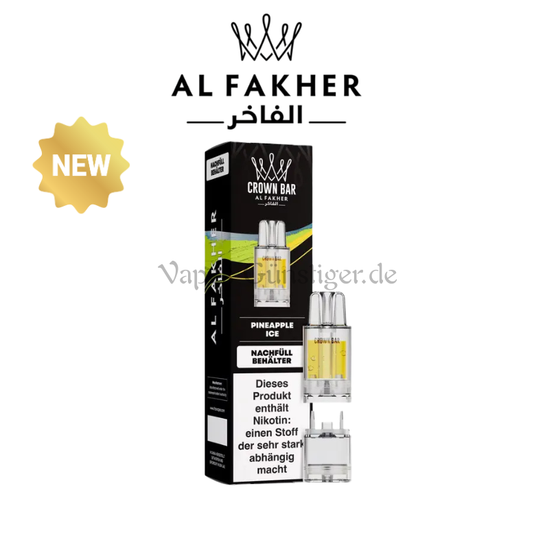 Al Fakher Crown Bar Pineapple Ice 12k Pro Max Pod