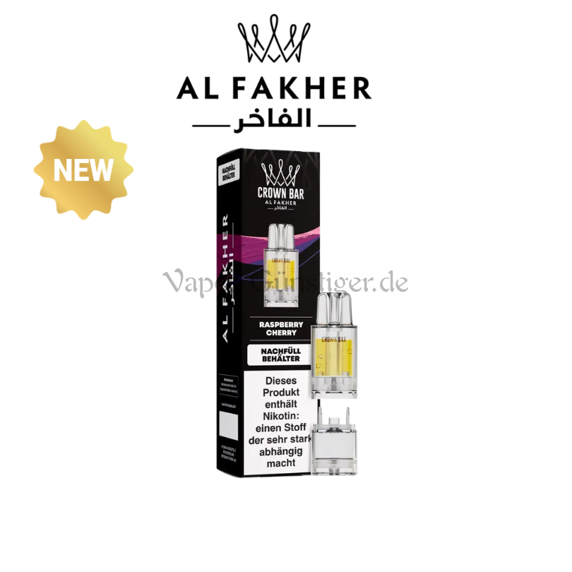 Al Fakher Crown Bar Raspberry Cherry 12k Pro Max Pod