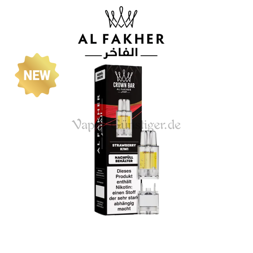 Al Fakher Crown Bar Strawberry Kiwi 12k Pro Max Pod