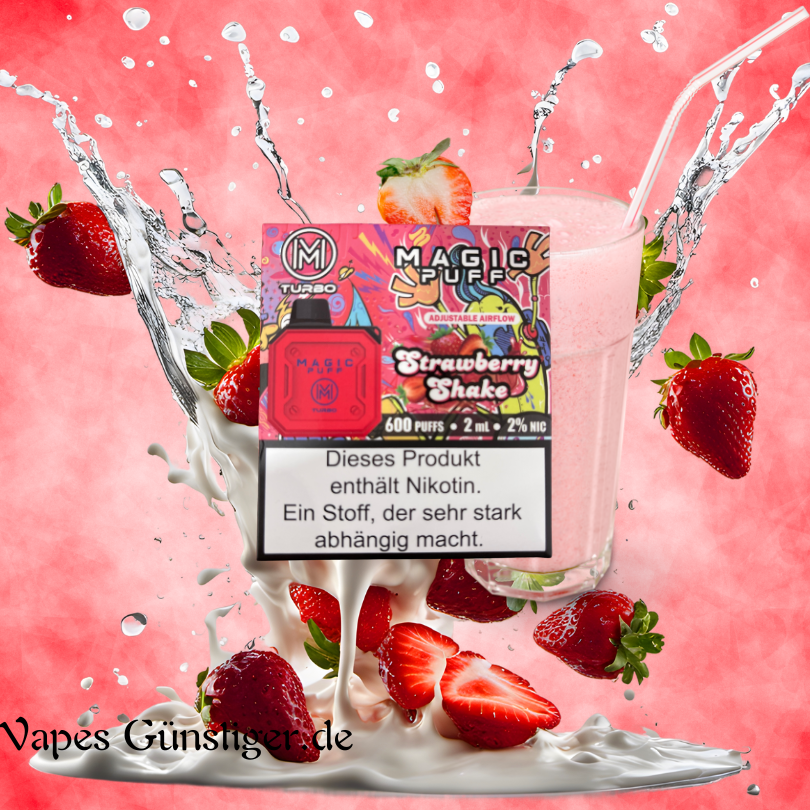 Magic Puff Turbo Strawberry Shake Günstig