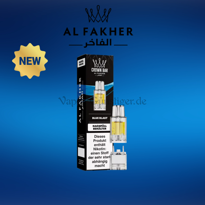 Al Fakher Crown Bar 12k Bue Blast Pro Max Pod