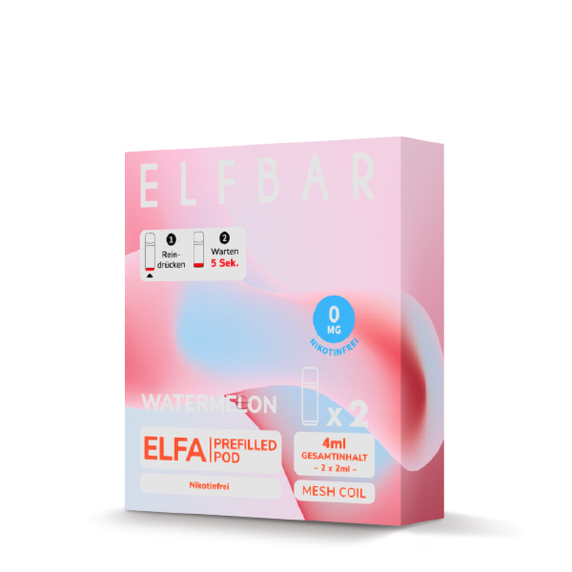 Elfbar Watermelon Prefilled Pods ohne Nikotin